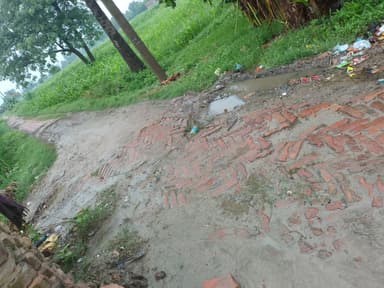 Broken Roads in 7P6W+2W2, Dighwa Dubaulli North, Bihar 841409, India – reported issue