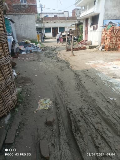 Broken Roads in H782+24F, Patti Chakkargopi, Bihar 841503, India – reported issue