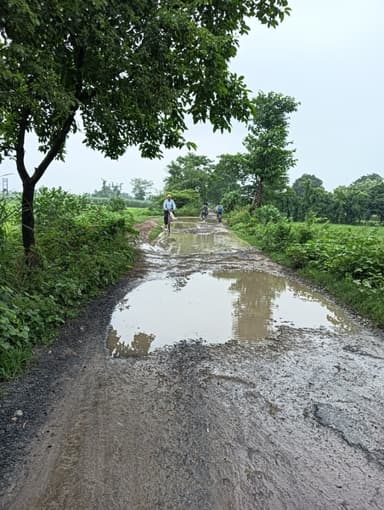 Broken Roads in G5GW+CR6, Mahathwa, Bihar 841441, India – reported issue