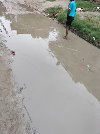 Broken Roads in 86MQ+CGV, Chain Pur, Bihar 841243, India – reported issue