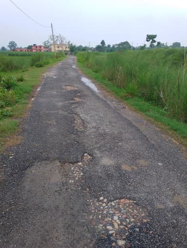 Broken Roads in 9P8G+Q6 Dumaria, Bihar, India – reported issue