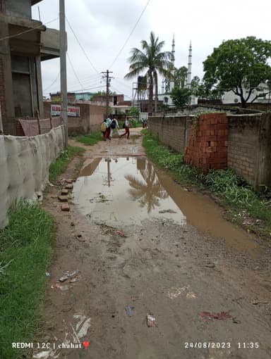Broken Roads in Shiv mandir se 20,mitar purab, Gopalganj, Narkatiya Bazar, Bihar 841428, India – reported issue