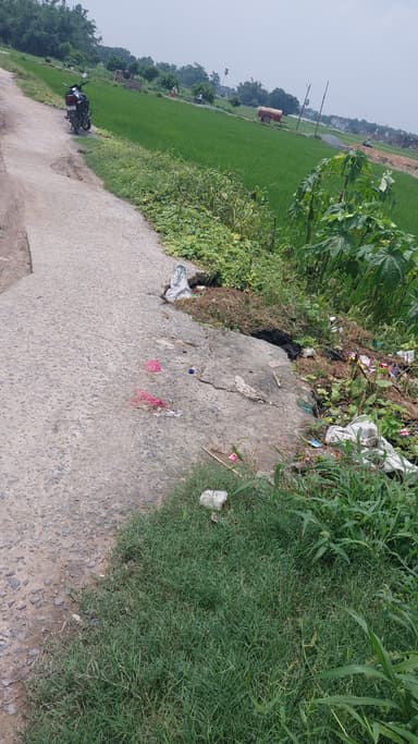 Broken Roads in F99R+6MC, Indarwa Bairam, Bihar 841440, India – reported issue
