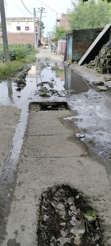 Broken Roads in FF45+8QJ, Bhojpurwa, Bihar 841427, India – reported issue