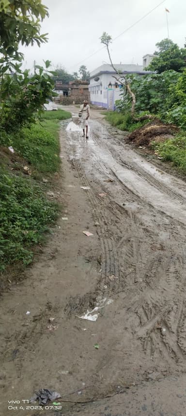 Broken Roads in 7M6Q+CC Chamanpura, Bihar, India – reported issue