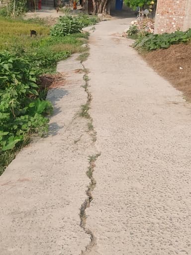 Broken Roads in G5W6+FGP, Semariya, Bihar 841441, India – reported issue