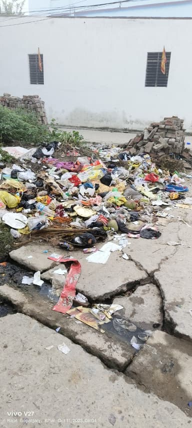 Garbage Problem in Sareya ward no 13, west of minj stadium, near LIC office, Police Line, Gopalganj, Bihar 841428, India – reported issue