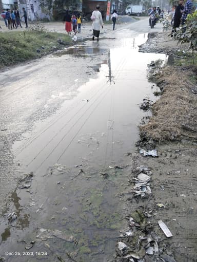 Water logging in Purani Brahmasthan Road, Banjari, Bihar 841428, India – reported issue