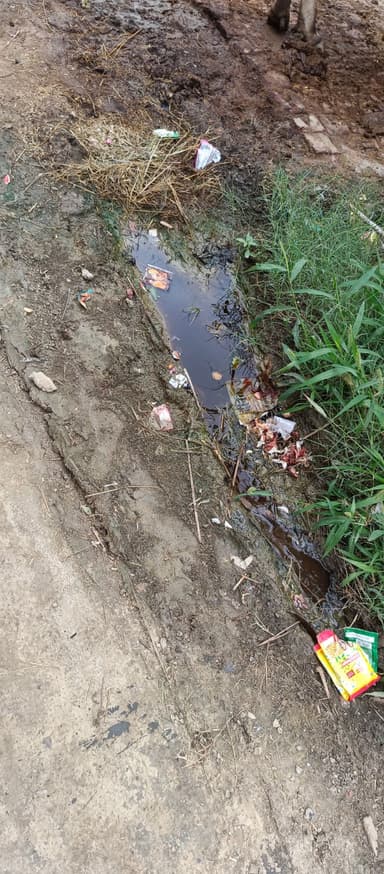 Sewer overflowing in F89C+X38, Harayia, Bihar 841425, India – reported issue