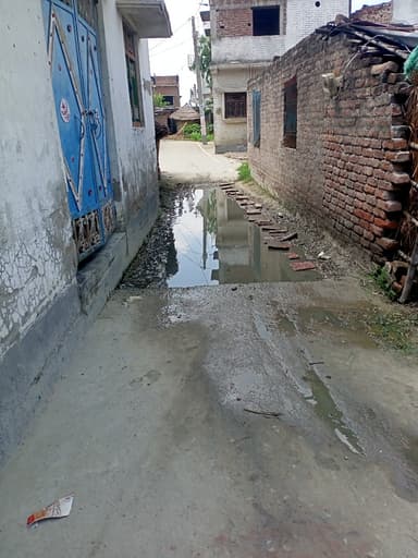 Broken Roads in H77H+GP3, Barnaiya Gokhul, Bihar 841502, India – reported issue