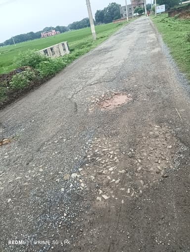 Broken Roads in C8WR+7V Kaparpura, Bihar, India – reported issue