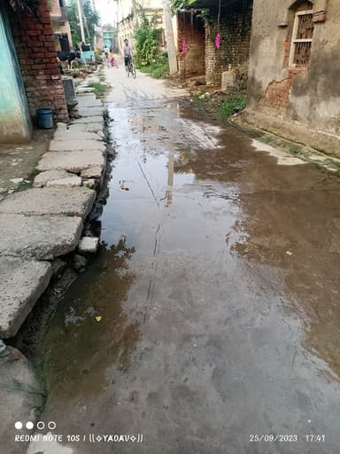 Water logging in 98GQ+5XR, Mirganj, Bihar 841438, India – reported issue