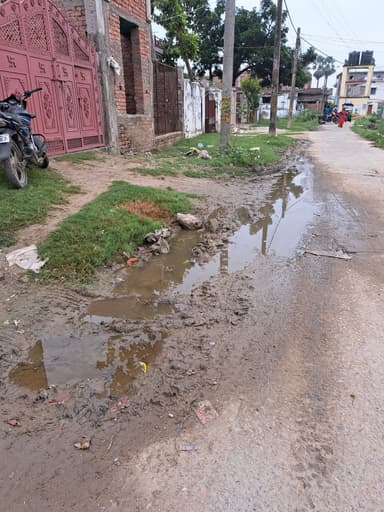 Water logging in 9HMP+XMJ, Manjhi Barauli Rd, Barauli, Bihar 841405, India – reported issue