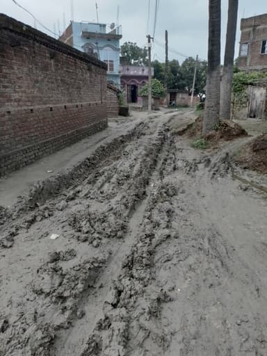 Broken Roads in FC65+6Q4, Sunderpatti, Fathan, Bihar 841440, India – reported issue