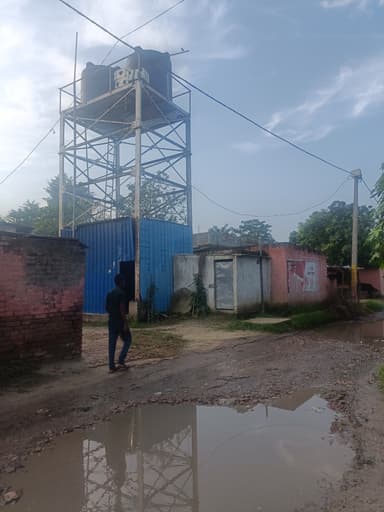 Sewer overflowing in H82R+755, Bel Banwa, Bihar 841501, India – reported issue