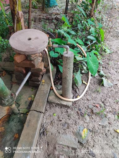 Nal jal Yojna in C3FH+4FM, Jaitpura - Ahiyapur Rd, Raghunathpur, Bihar 841426, India – reported issue