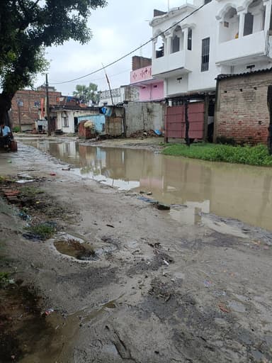Water logging in CCJR+6M Amaithi Khurd, Bihar, India – reported issue