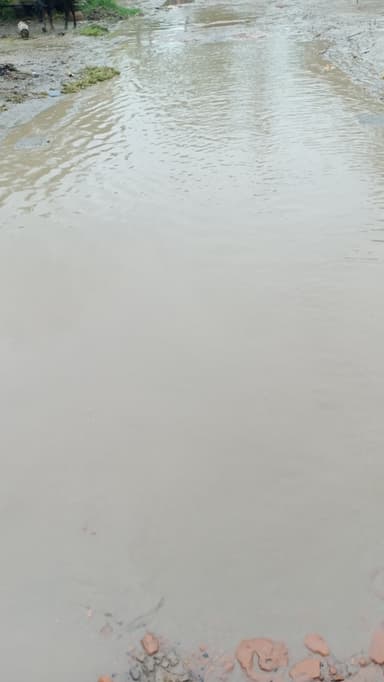 Water logging in 9JHJ+R3, Khajuria, Bihar 841437, India – reported issue