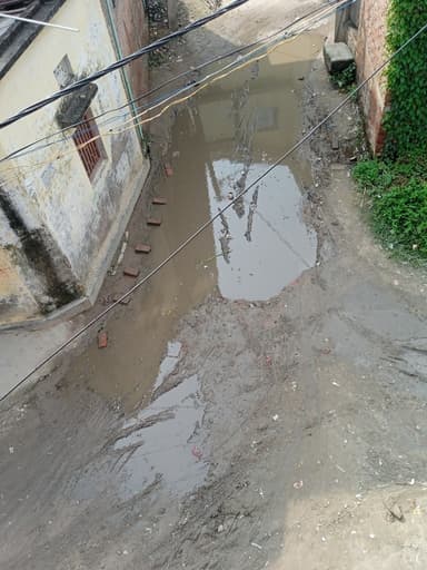 Water logging in G62P+88V, Sawnahi Patti, Bihar 841425, India – reported issue