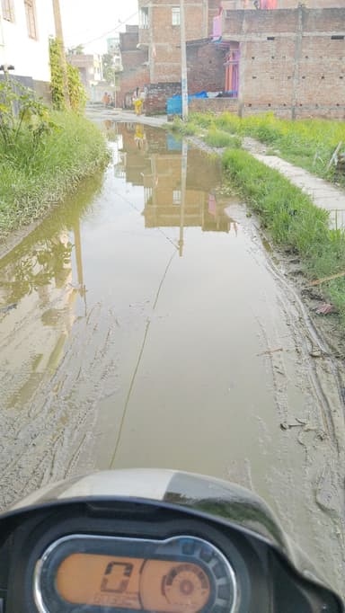 Water logging in F9GR+MHP, Sukulwa Kalan, Bihar 841428, India – reported issue