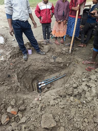 Sewer overflowing in 9MVQ+CR Karas Ghat, Bihar, India – resolved