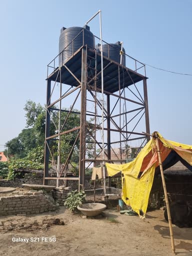 Sewer overflowing in 8MGJ+GH Mangolpur, Bihar, India – resolved