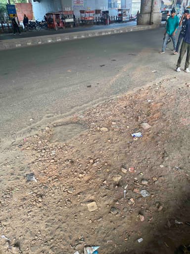 Broken Roads in Nazafgarh Road, Bahadurgarh, HR, India – reported issue