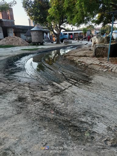 Sewer overflowing in FFF6+7R Kukur Bhukka, Bihar, India – reported issue